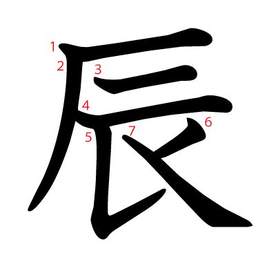 辰部首|漢字:辰 (注音:ㄔㄣˊ,部首:辰) 